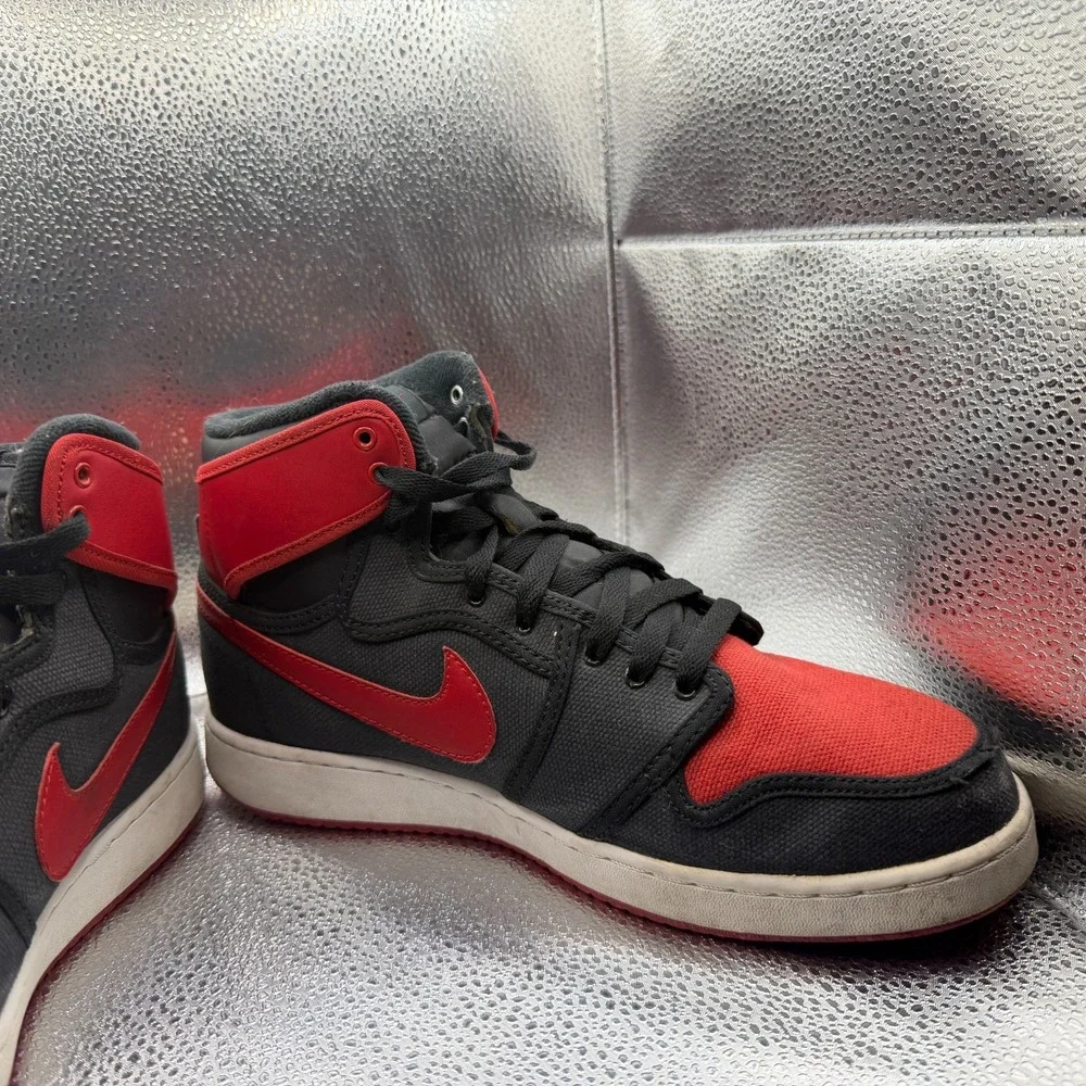 Size 9.5‎ Nike Air Jordan 1 AJKO Retro Bred Black Red Mens Sneakers 638471-001